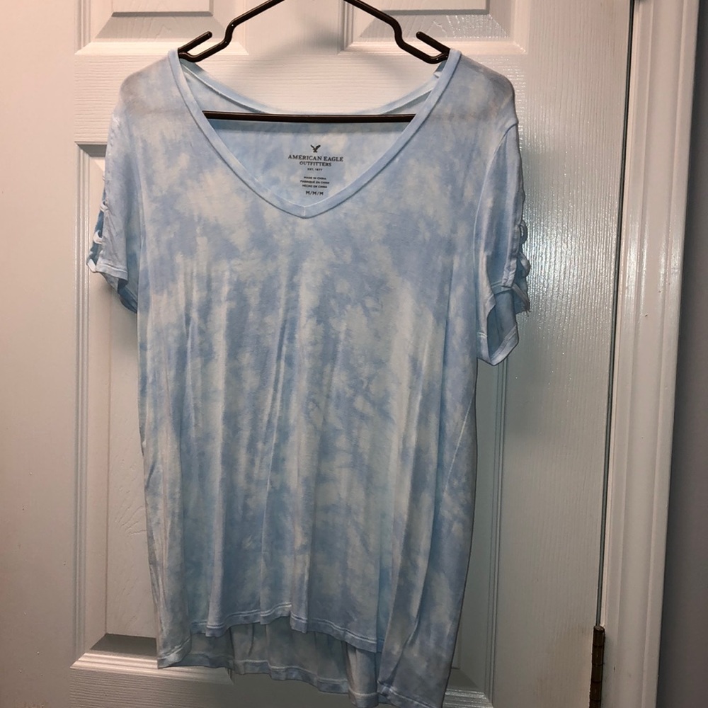 A&E light blue shirt